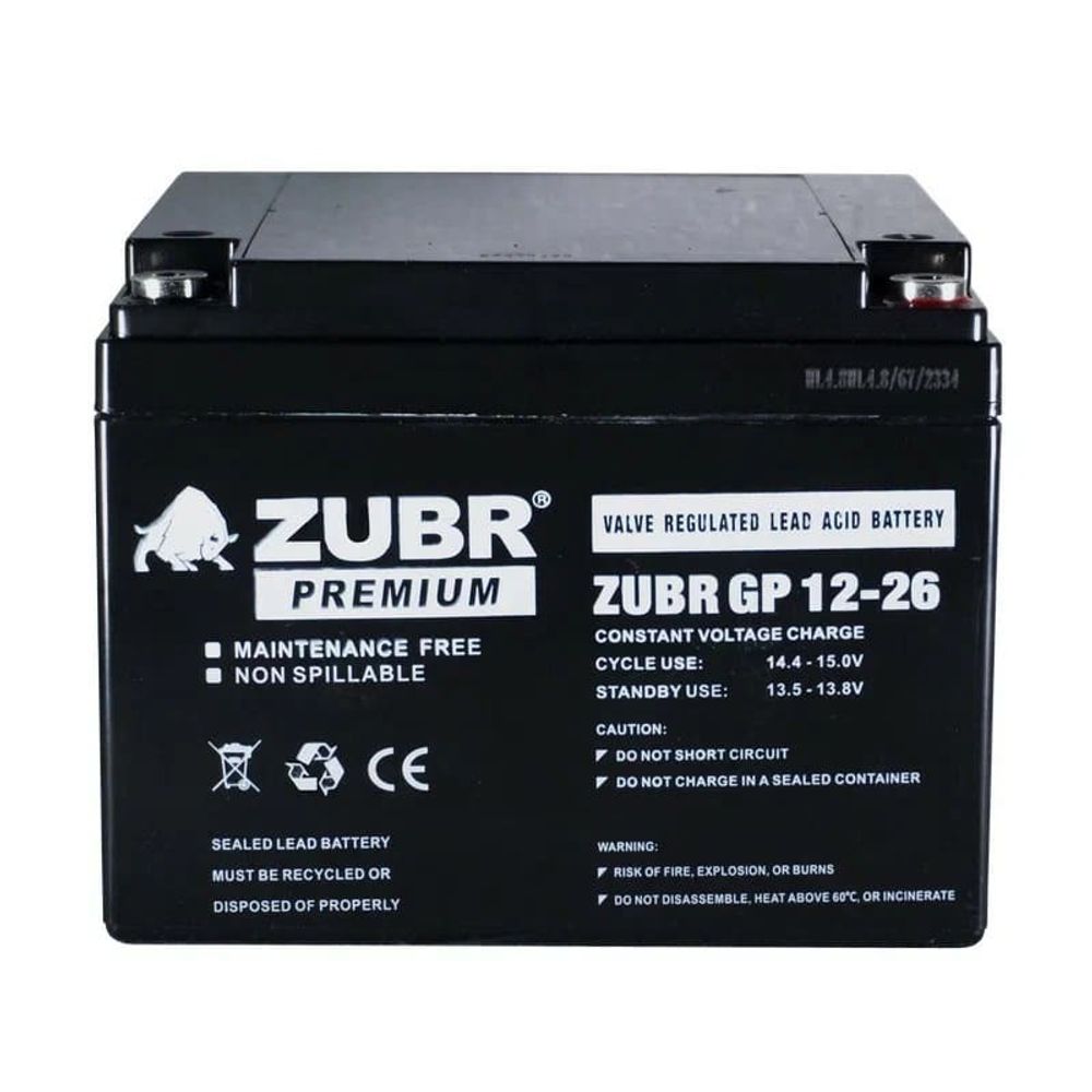 Аккумулятор ZUBR GP12-45