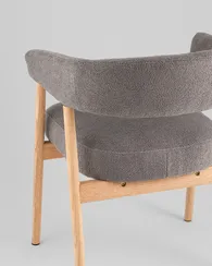 Стул обеденный Zubo с деревянными ножками темно-серый