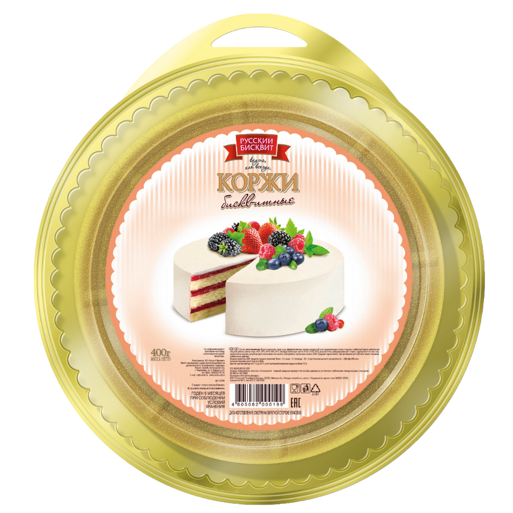 Коржи Русский Бисквит 400 гр