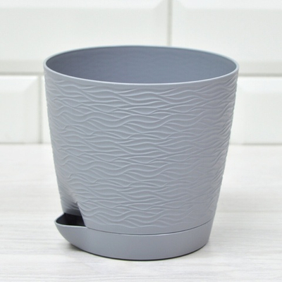 Кашпо Блюз 1,5л, серый жемчуг
