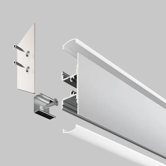 Алюминиевый профиль накладной 18x48 (Серебро, 2 м), ALM-1848-S-2M Led Strip alm-1848-s-2m
