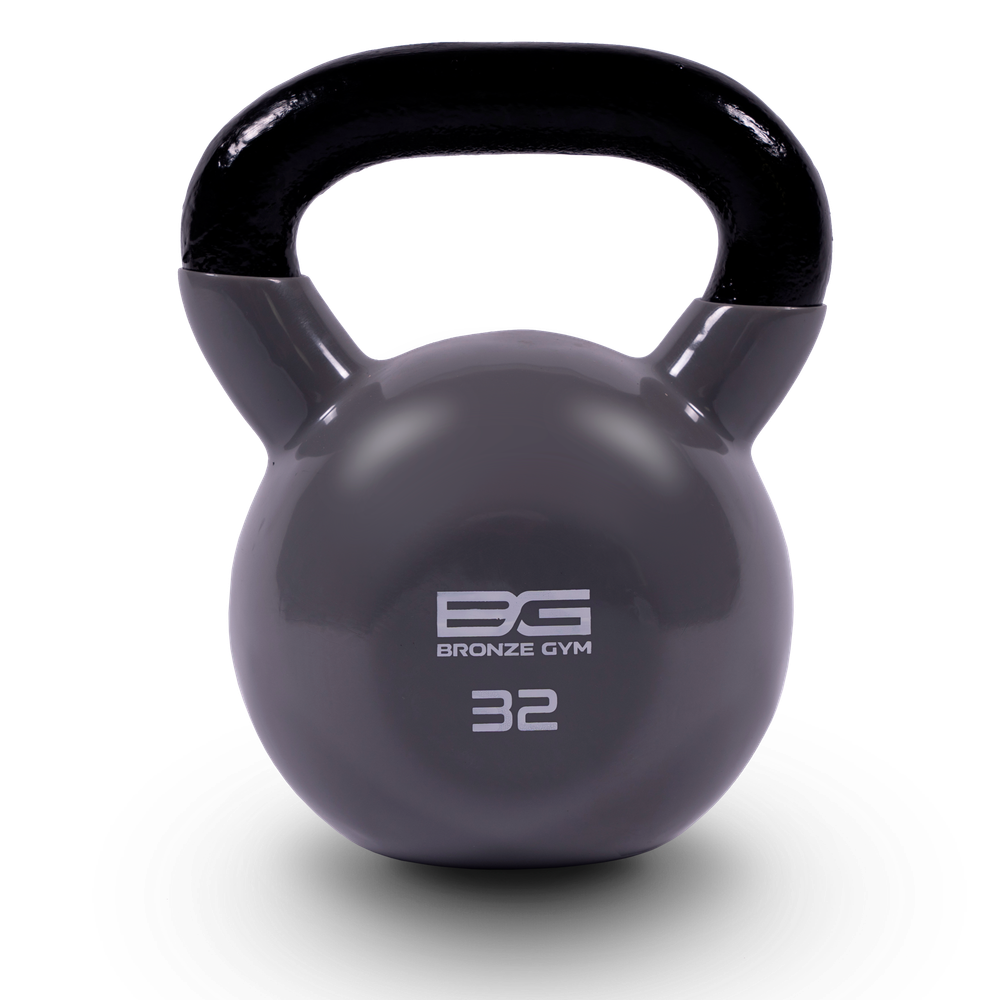 Гиря BRONZE GYM в виниловой оболочке 32 кг