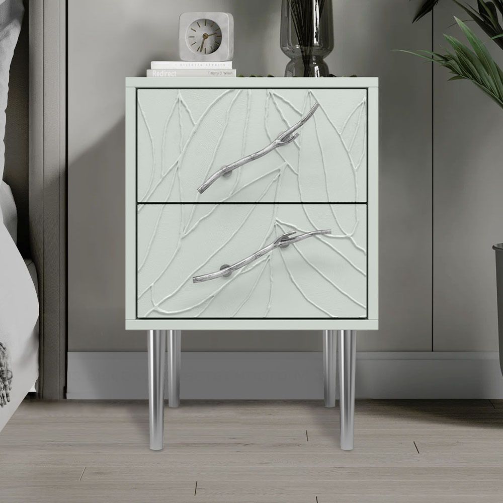 Тумба Арт Колор leaves Стайл Сильвер Серый дым