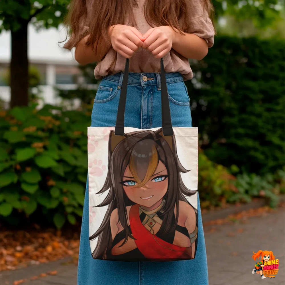 Сумка шоппер с принтом Genshin Impact