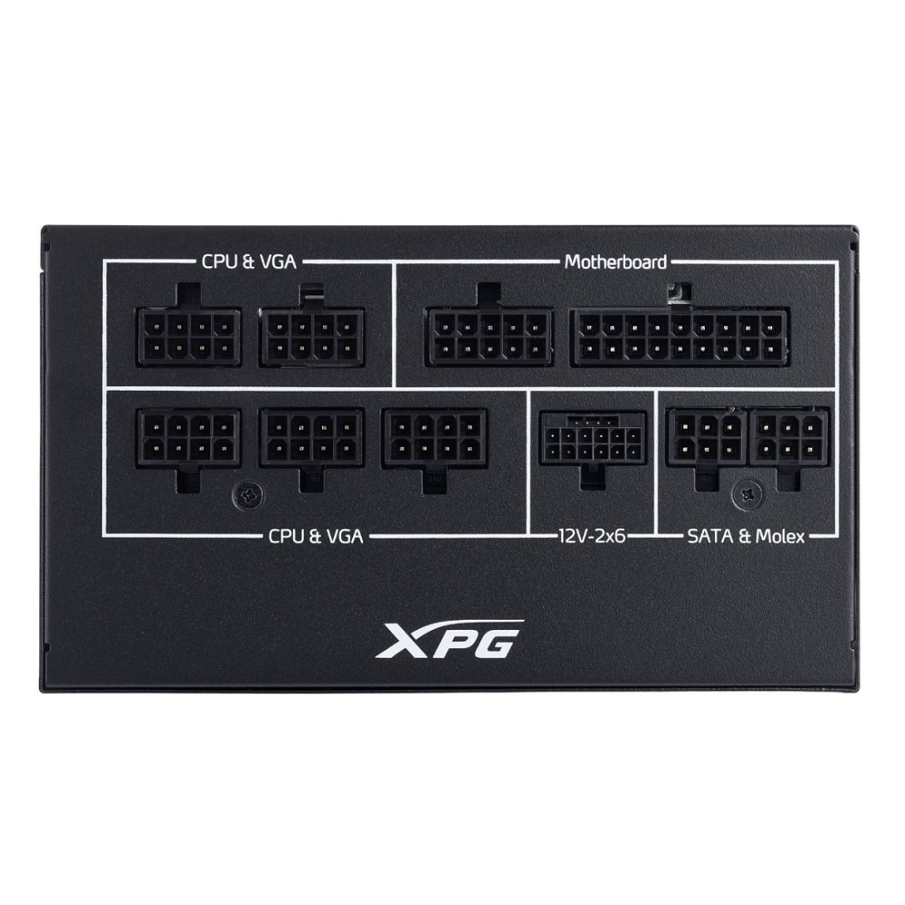 Блок питания XPG CORE REACTOR II VE 750 (ATX 3.1, 750W, Full Modular, PWM 120mm FDB fan, Active PFC, DC to DC, Half-Bridge & LLC converter, 80+ GOLD) RET