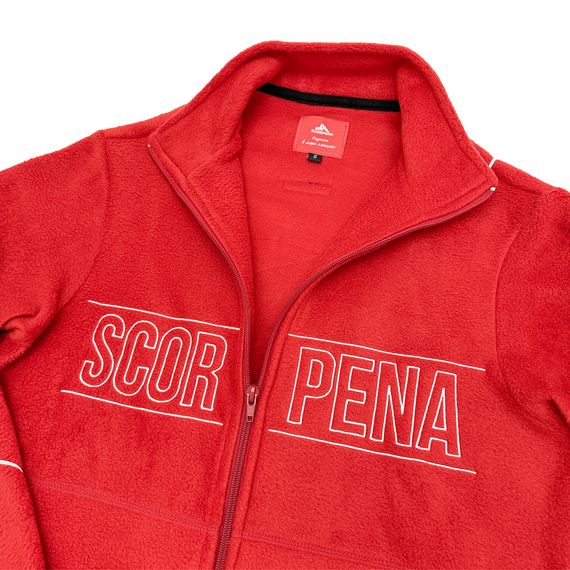 Кофта флисовая на молнии Scorpena Collection красная