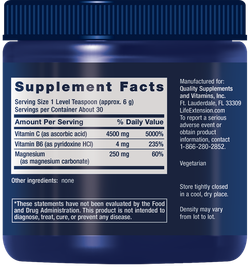 Effervescent Vitamin C Magnesium Crystals 180 грамм Life Extension
