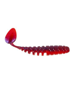 Приманка ZUB-SHAD  90мм(3,5")-5шт, (цвет 021) фиолетовый верх-красный низ