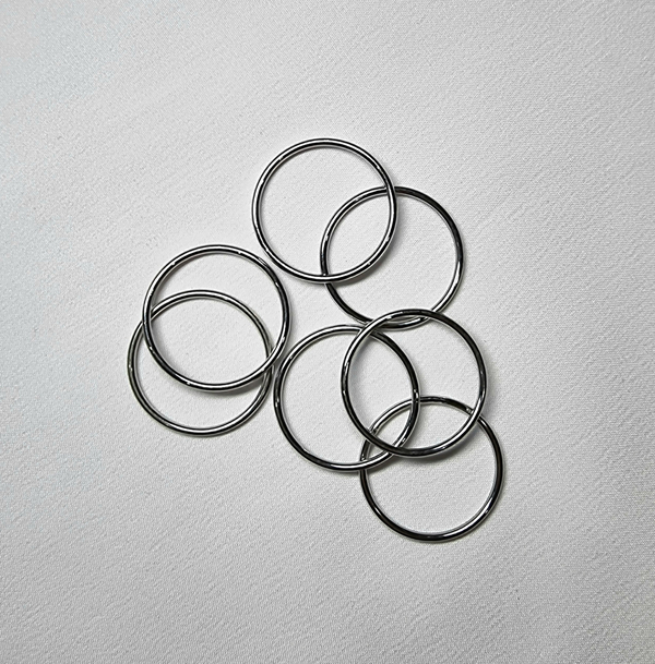 Кольцо серебро 25 мм