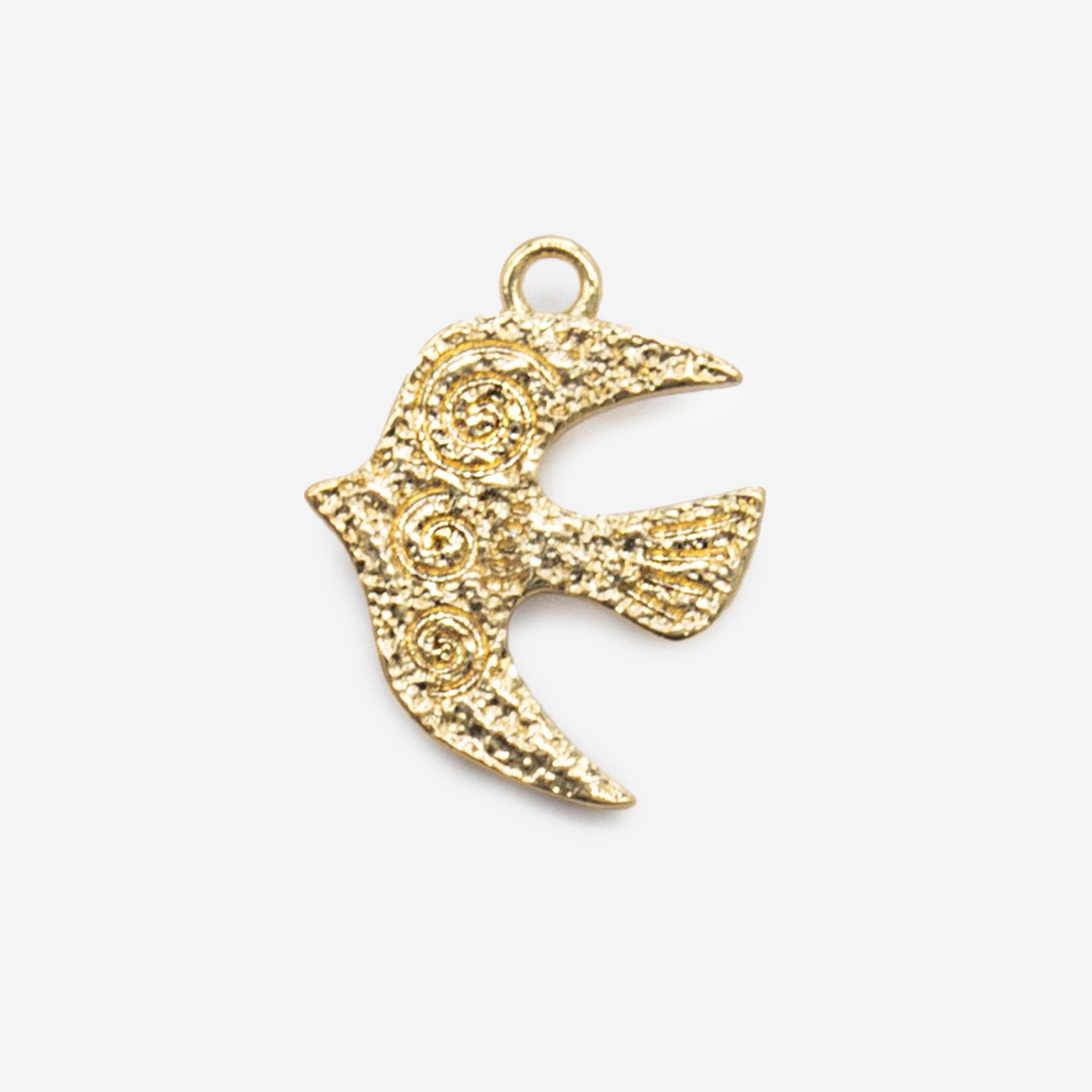 Подвеска "Стриж" 12,5*12мм, латунь, позолота