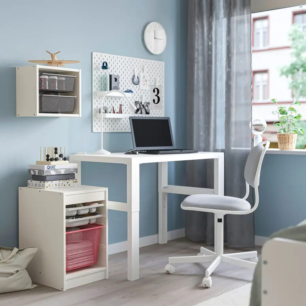 Стеллаж - IKEA TROFAST, 34х44х56 см, белый/красный/серый, ТРУФАСТ ИКЕА