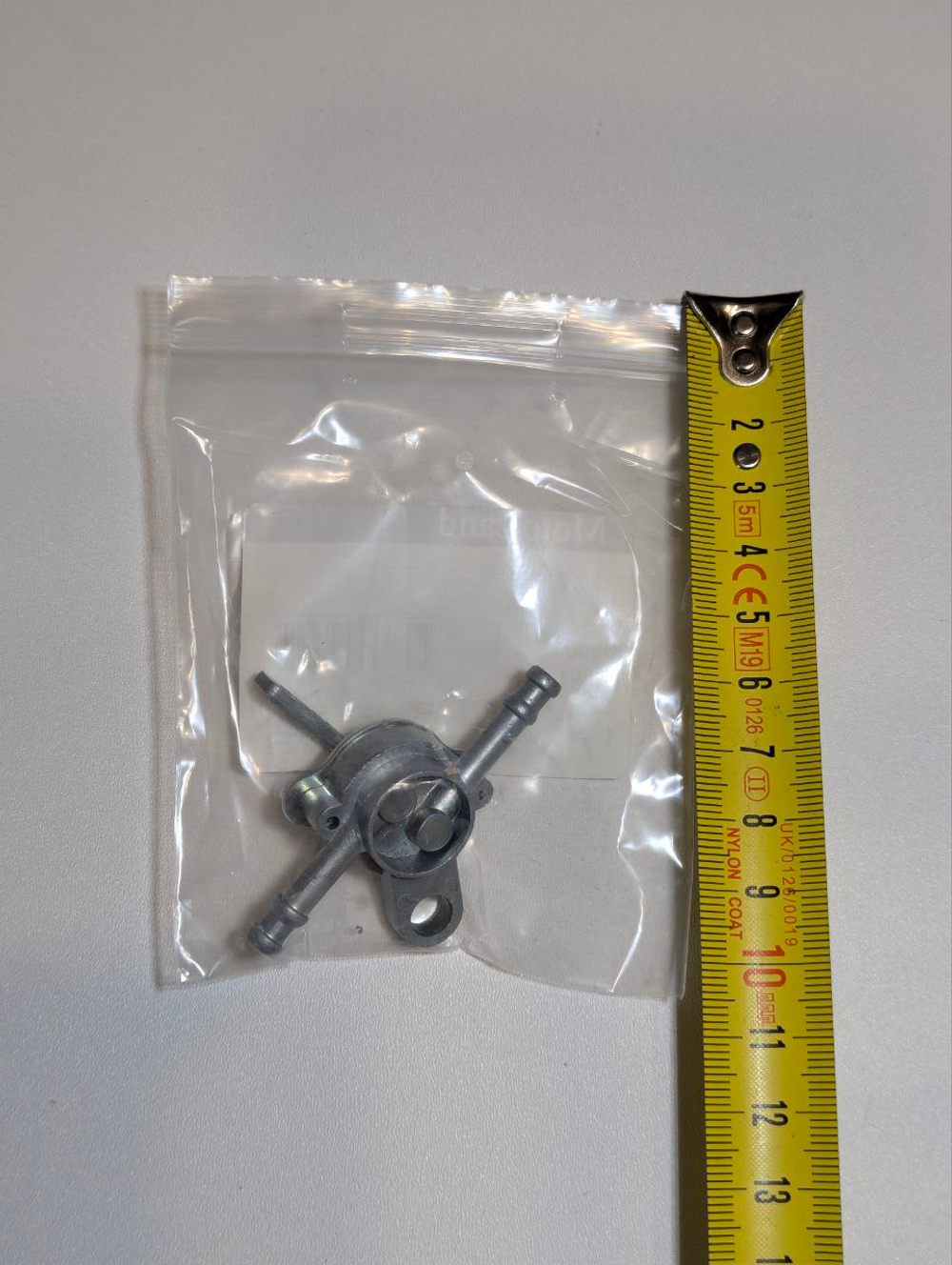 -Бензо кран топливный для мотоцикла, питбайка, скутера (3 положения, алюминий, прямой)