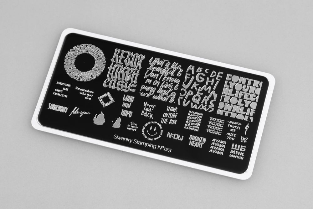 Swanky Stamping Пластина для стемпинга 123
