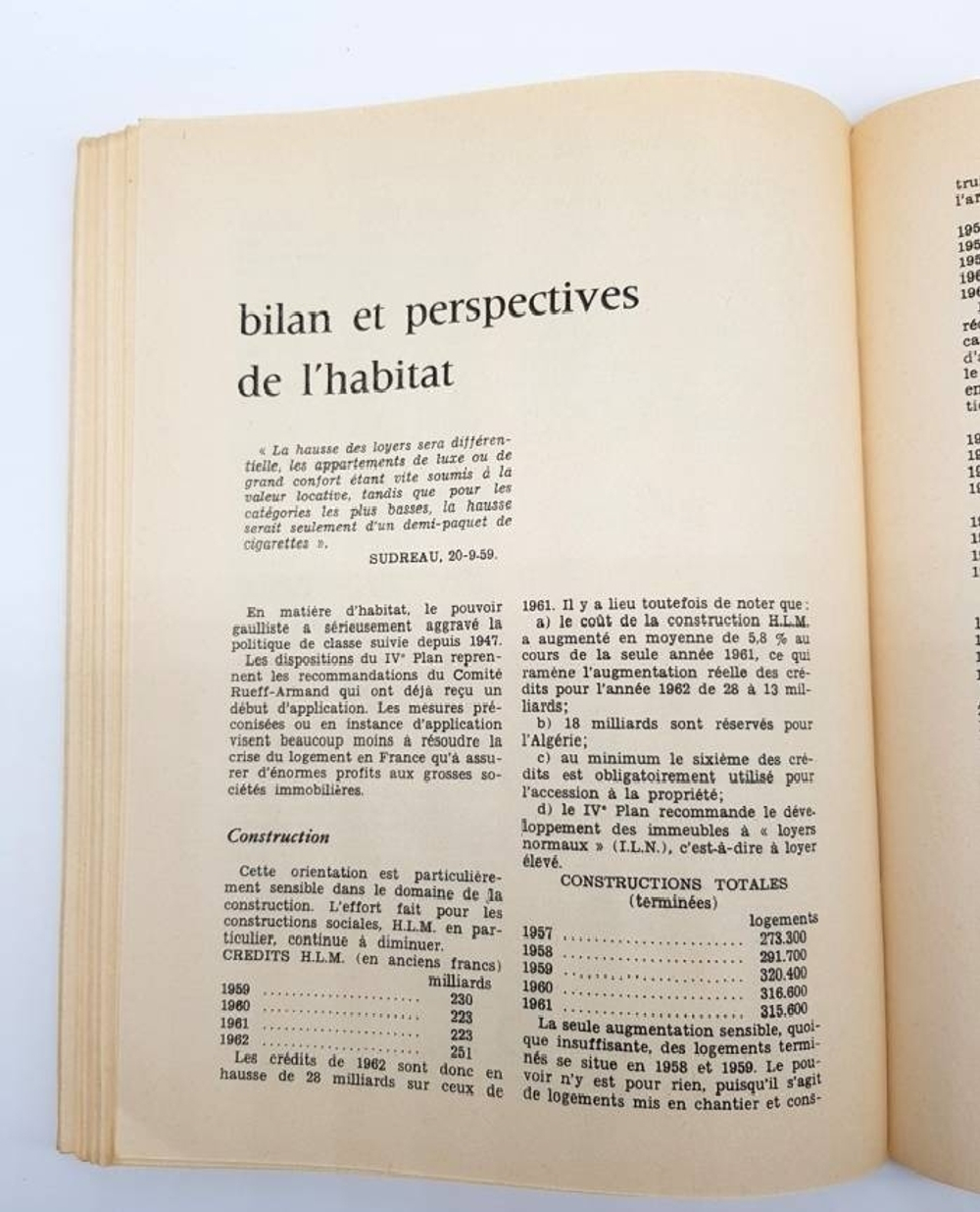 "Economie et  politique mars-avril 1959, Economie et  politique avril 1962