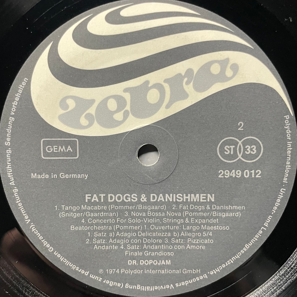Dr. Dopo Jam ‎– Fat Dogs & Danishmen (Германия 1974г.)