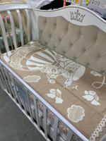 Одеяло х/б байк. детское арт.57-5ЕТОЖ разм.140*100 бежевый путешествие