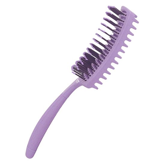 Щетка массажная Harizma Nylon, фиолетовая (h10685-07)