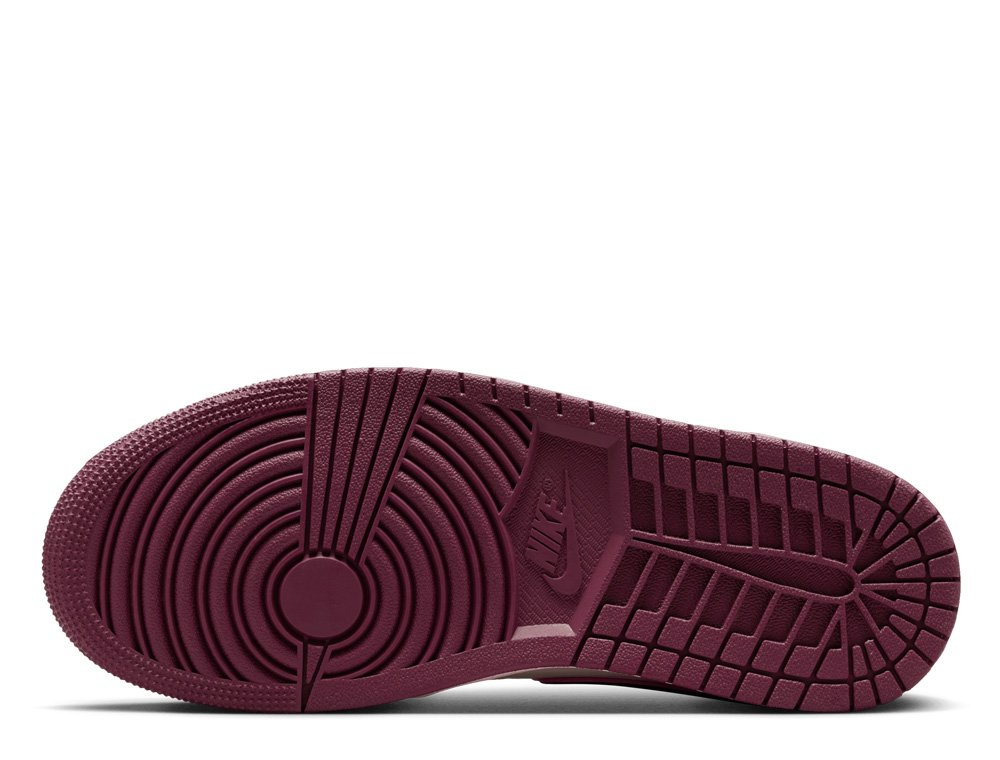 Кроссовки Air Jordan 1 Mid SE Sail/Active Pink/Bordeaux/Black