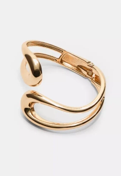 STRADIVARIUS Рельефный браслет, золотой