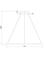 Подвесной светодиодный светильник,  60Вт