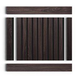 Стеновая панель HiWood декорированная, 270x12 см