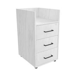 Тумба приставная Континент-Pro ТП50 Ясень Анкор белый 400х500х728