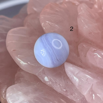 54642  Агат голубой Сапфирин Бусина 12,5мм