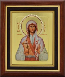 Икона святой Златы, писанная в монастыре.