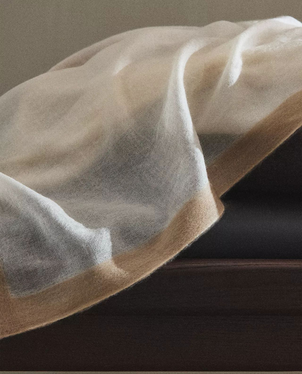 Zara Home - Кашемировое одеяло, белый, 140x190 см