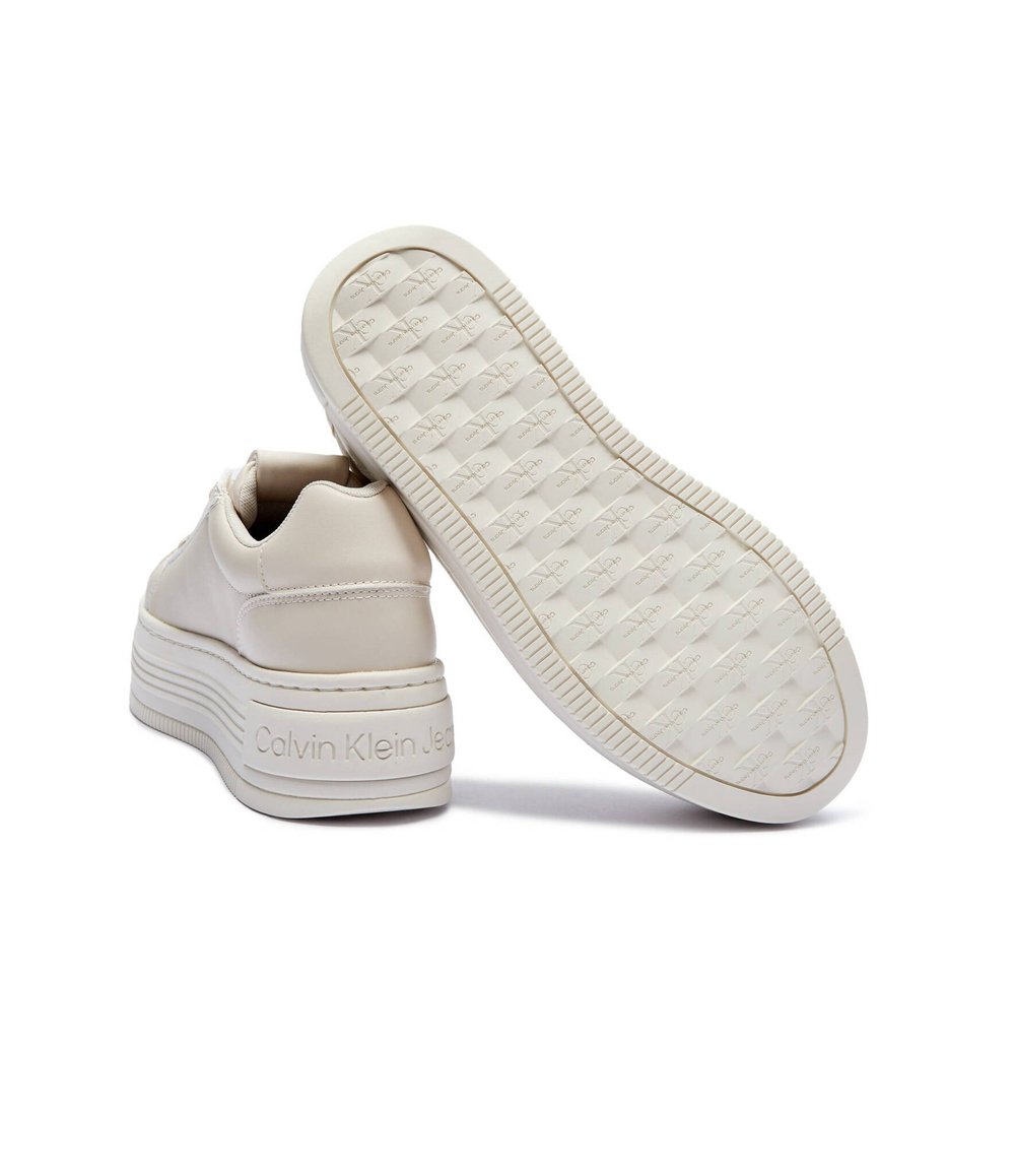 Кожаные кроссовки CALVIN KLEIN JEANS - бежевый(YW0YW01589)