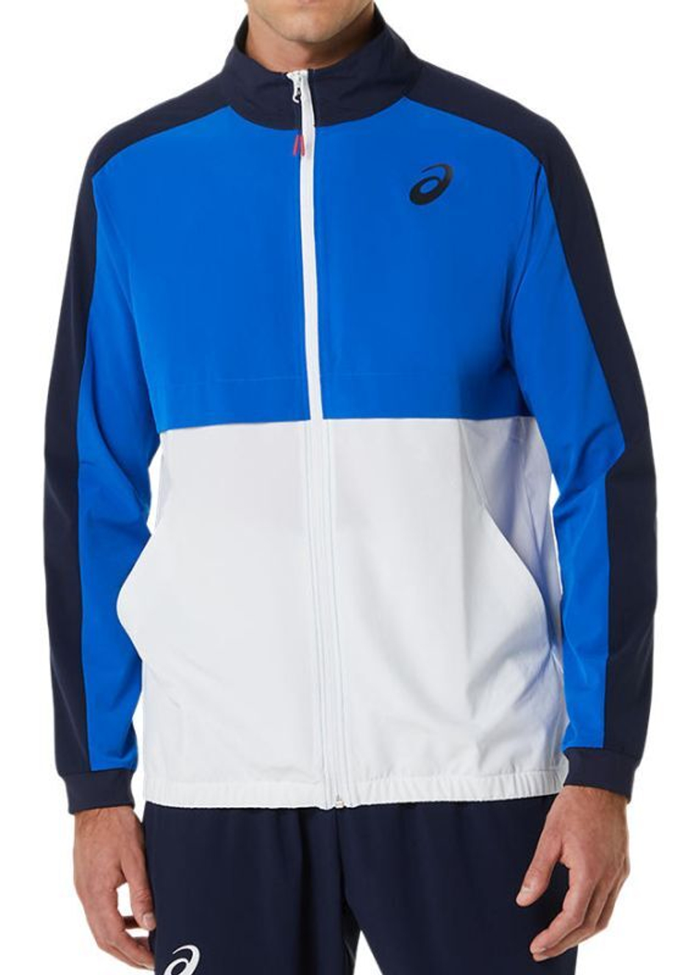 Мужская теннисная кофта Asics Match Jacket - tuna blue/midnight