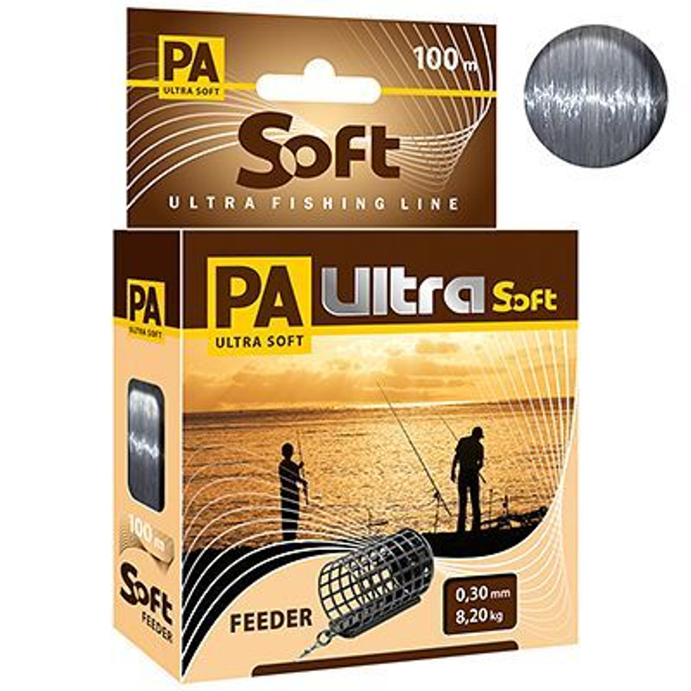 Полиэстровая леска PA ULTRA SOFT FEEDER 100m 0,4 мм 1 шт