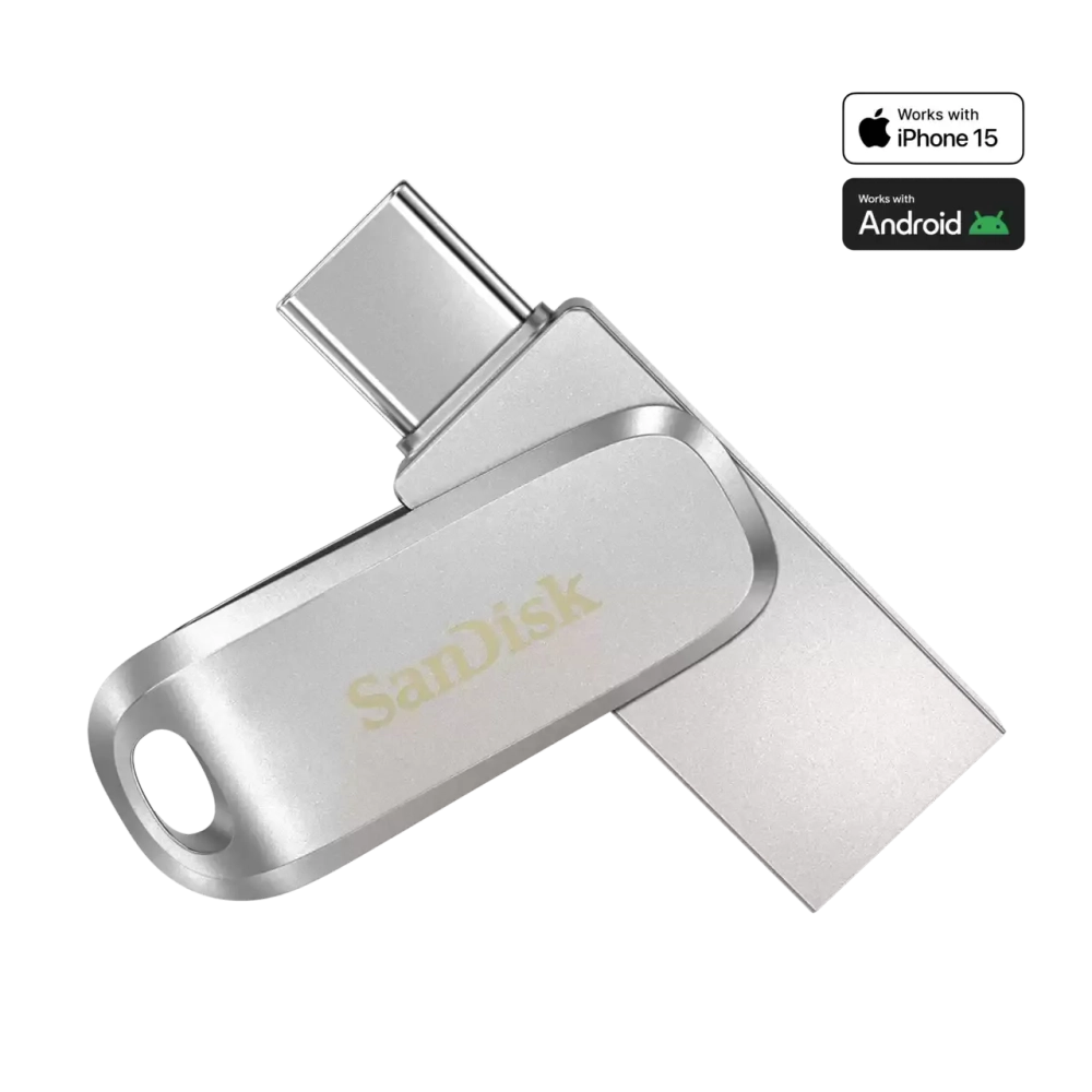 Флеш-накопитель SanDisk Phone Drive for Android USB Type-C/USB-A 64GB, R 100 МБ/с