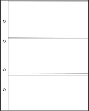 Лист для хранения на 3 боны (формат Optima) (200х250 мм)