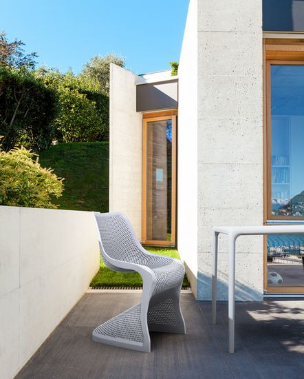 Стул пластиковый Bloom Серый