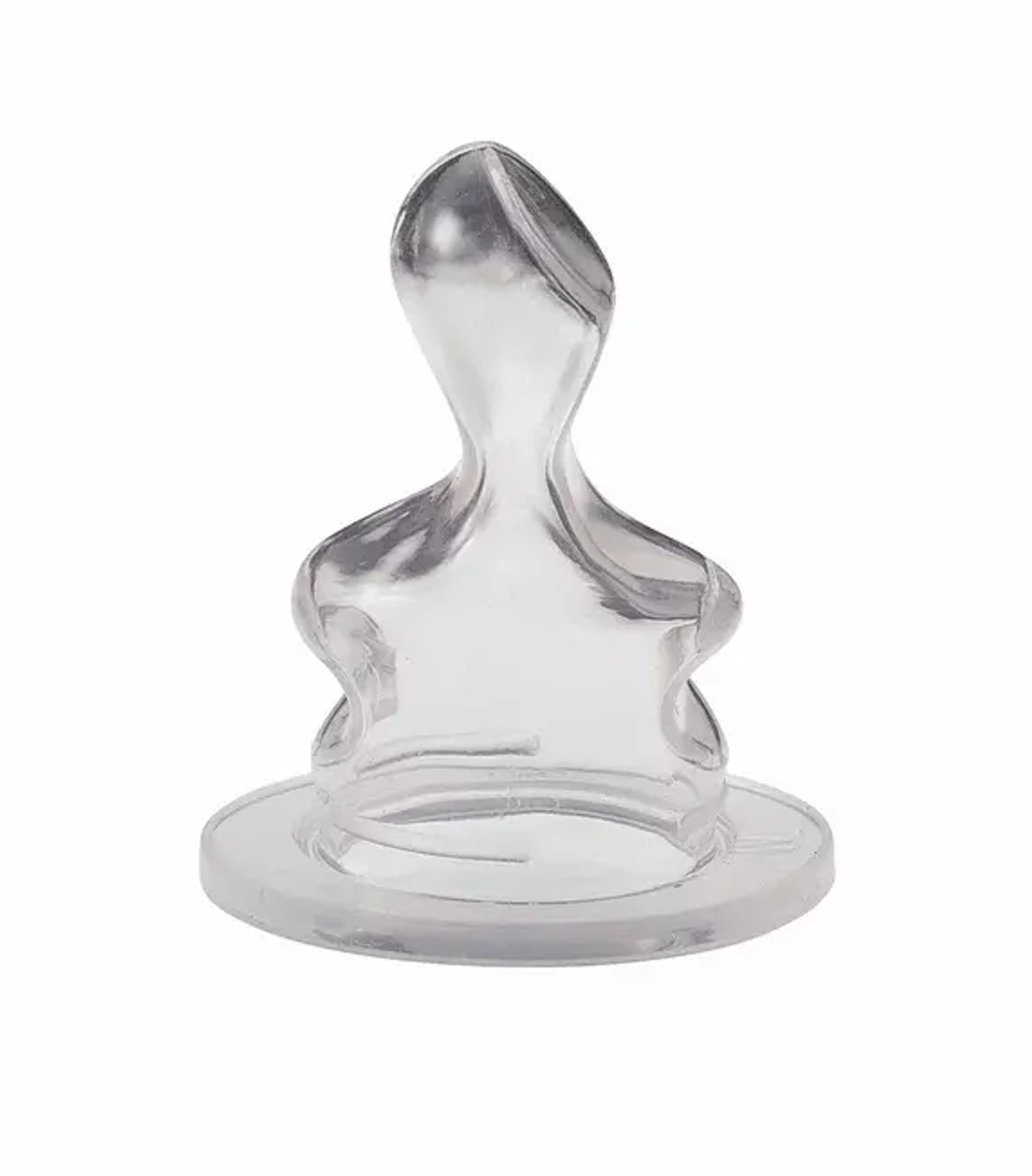 Соска силиконовая для бутылочки Nip 2 шт. размер 1 M, 0-6 месяцев