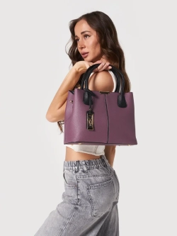 Сумка через плечо кожаная тоут классика средняя