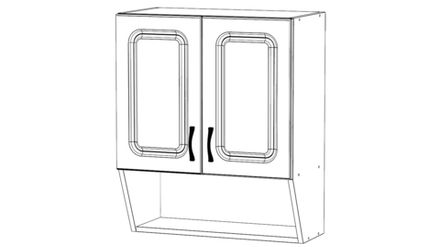 Шкаф навесной кухонный Мини с нишей