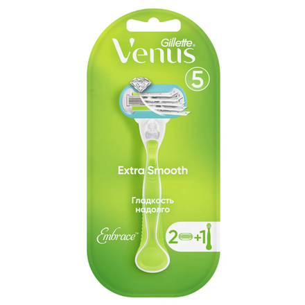 Бритвенный станок Gillette Venus Embrace + 2 сменные кассеты