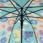 Зонт Динозаврики зеленый, д-50 см, длина 62 см, с-30187