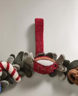 ZARA HOME УКРАШЕНИЕ «РОЖДЕСТВЕНСКИЙ ВЕНОК», РАЗНОЦВЕТНЫЙ