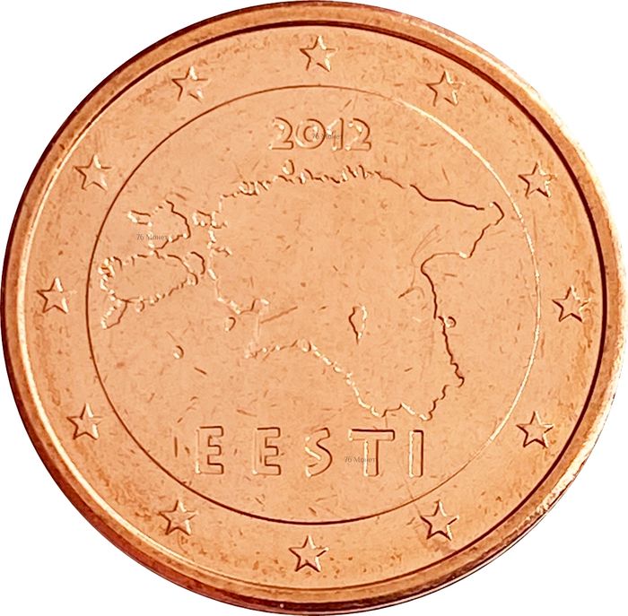 2 евроцента 2012 Эстония (2 euro cent)