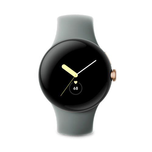 Умные часы Google Pixel Watch Wi-Fi 41mm, Champagne Gold/Hazel (Золотистый шампанский корпус, ремешок цвета орешник)