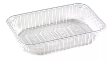 Одноразовые контейнеры 500мл 186х132мм без крышки ПП (100/500шт)