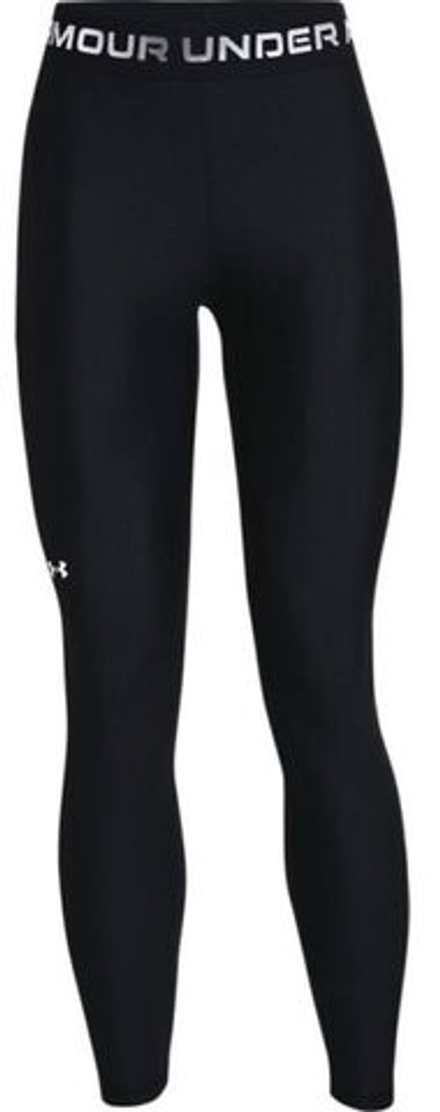 Леггинсы Under Armour Women's HeatGear Armour Wordmark Waistband Full-Length Leggings - black