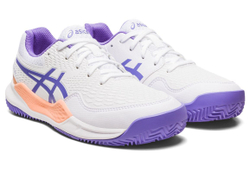 детские Кроссовки теннисные Asics Gel-Resolution 9 GS Clay - white/amethst