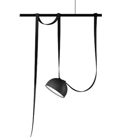 Pendant design lamp  Plusminus Semispheres by Vibia (1 lampshade ,  Black)