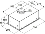 Вытяжка MAUNFELD Crosby 850LED нерж. сталь
