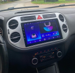 Магнитола для Volkswagen Tiguan 1 2007-2016, Golf Plus (рамка 9 серебро, любая кнопка) - Teyes SPRO+ Android 10, ТОП процессор, 4-32, SIM-слот