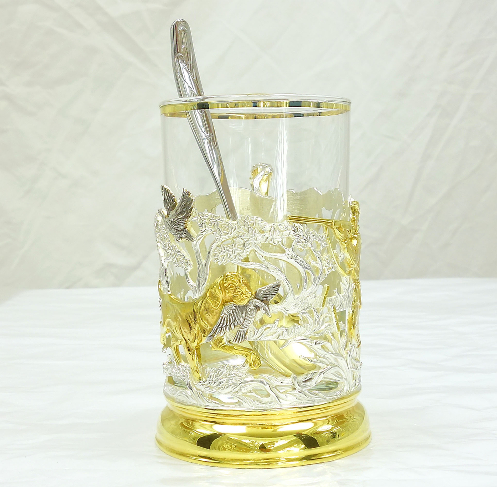 Подстаканник "Охота на уток"